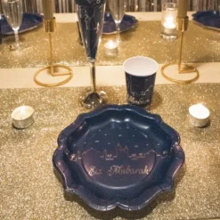 8 Assiettes Eid Mubarak 23Cm