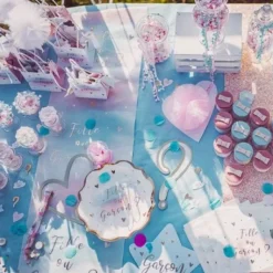 8 Assiettes En Carton Gender Reveal