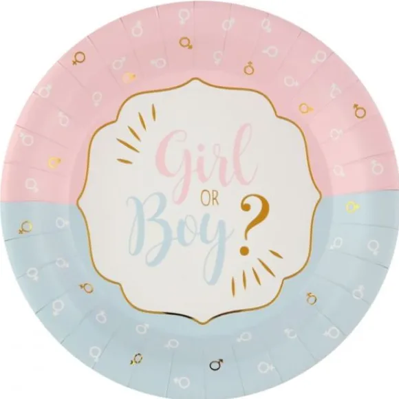 10 Assiettes En Carton Girl Or Boy