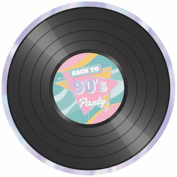 8 Assiettes Vinyles De 22Cm - 90'S