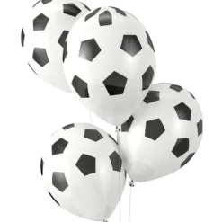 8 Ballons Gonflables Football 30Cm