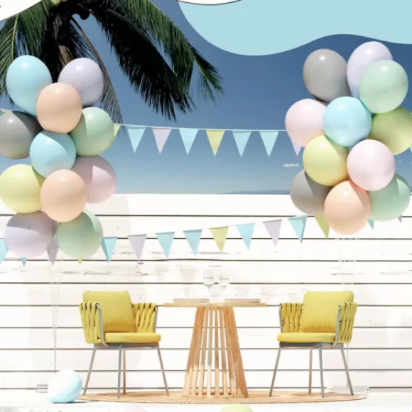 25 Ballons Gonflables Pastel 30 Cm