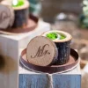 2 Boites Rondes En Bois Porte Alliance Mr Mrs