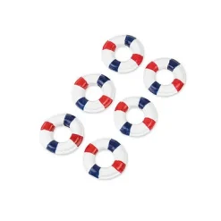 6 Bou Es De Sauvetage Adhesive R Sine Blanc