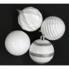 16 Boules De Noel Luxe Blanches 6Cm