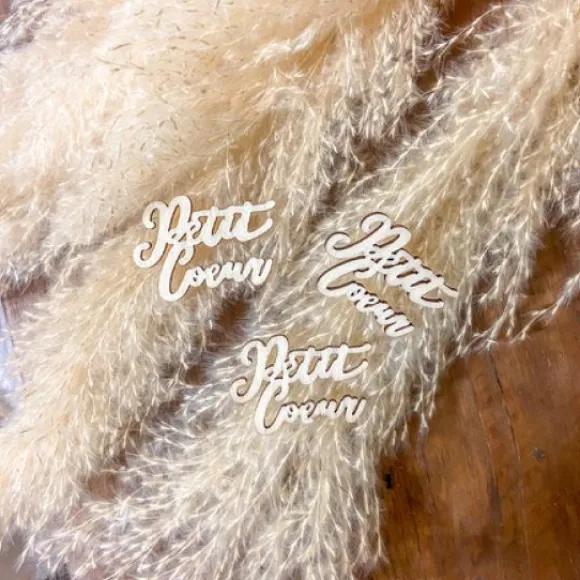 12 Centres De Table D Co En Bois Petit Coeur