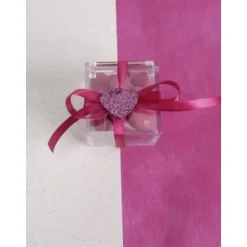 12 Coeur D Co Paillet Fushia