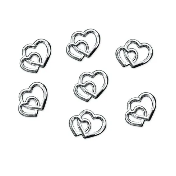 25 Coeurs Argent S Entrela S Pour Boites Drag Es