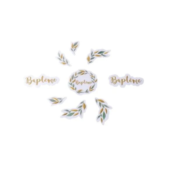 80 Confettis De Table Bapt Me