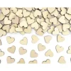 50 Confettis De Table Coeur En Bois Naturel