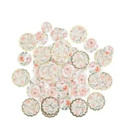 100 Confettis De Table Dahlia Blanc Et Pastel