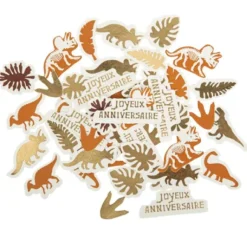 100 Confettis De Table Theme Dinosaure