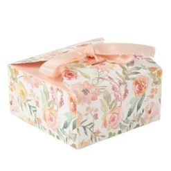 10 Contenants Dragees Dahlia Blanc Pastel