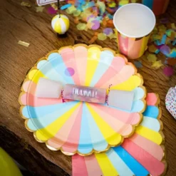 8 Crackers A Confettis Berlingot Multicolore