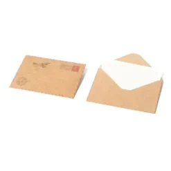 10 Enveloppes Voyages Avec Cartes Ivoire