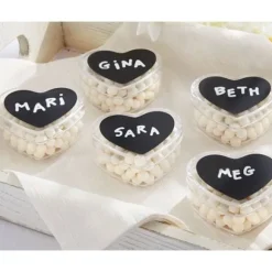 24 Etiquettes Ardoises Adh Sives Coeur