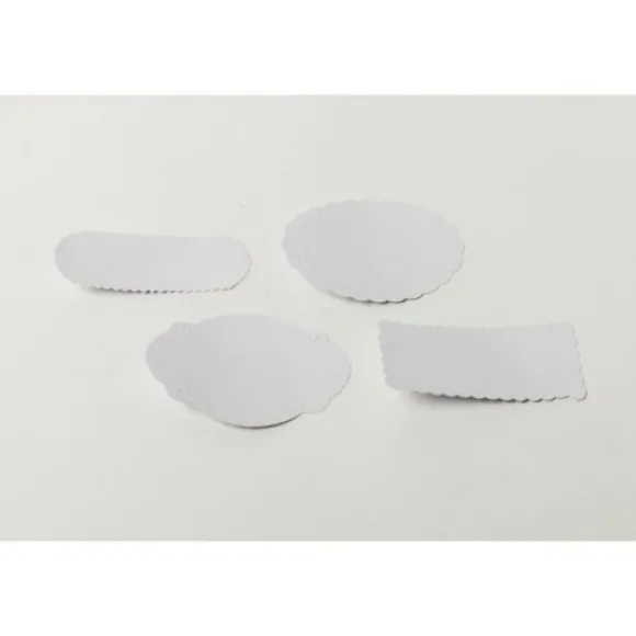 8 Etiquettes Blanches Romantique Adh Sives