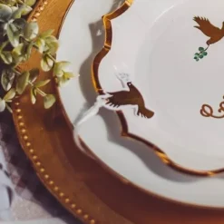 10 Etiquettes Colombes Dor Es Avec Ruban