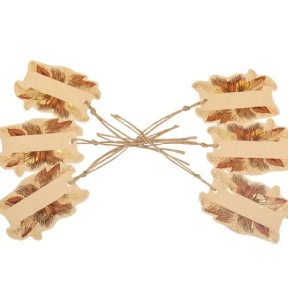 10 Etiquettes Palmier Sable Et Or