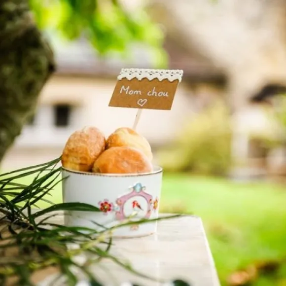 10 Etiquettes Sur Pic Kraft Et Dentelle