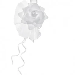 4 Fleurs Décoration Mariage Blanche Pour Voiture