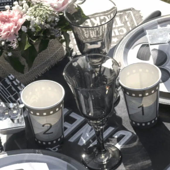 10 Gobelets Anniversaire En Carton F Tes Cin Ma 27 Cl