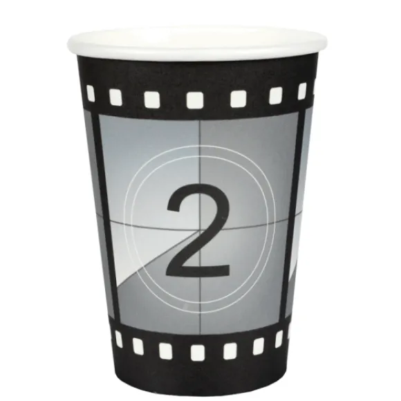 10 Gobelets Anniversaire En Carton F Tes Cin Ma 27 Cl