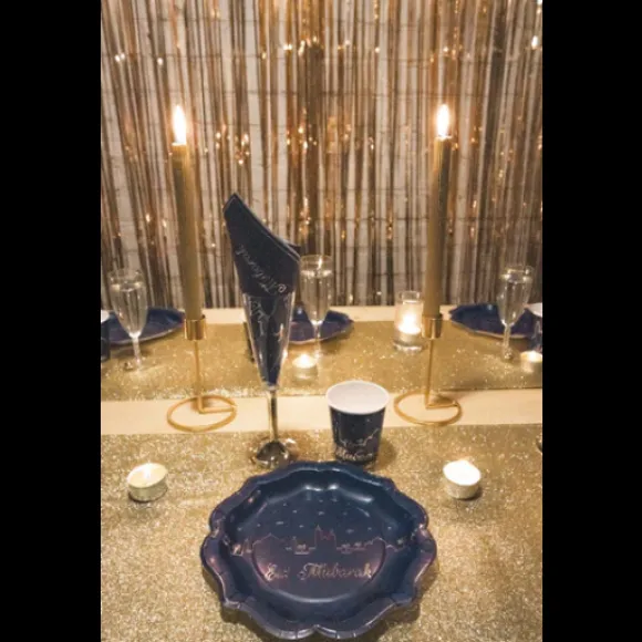 8 Gobelets En Carton Eid Mubarak 200Ml