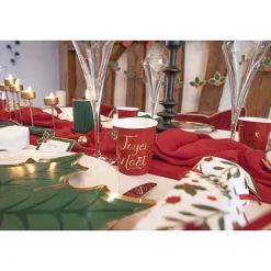 8 Gobelets En Carton Joyeux Noel 20Cl