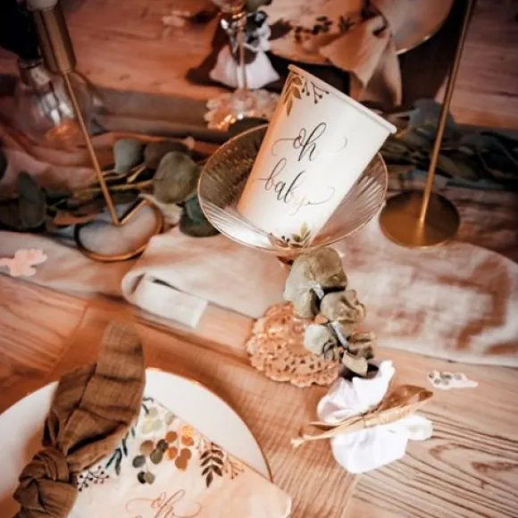 8 Gobelets En Carton Oh Baby