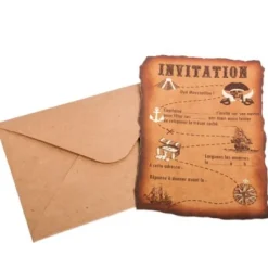 8 Invitations Theme Pirate