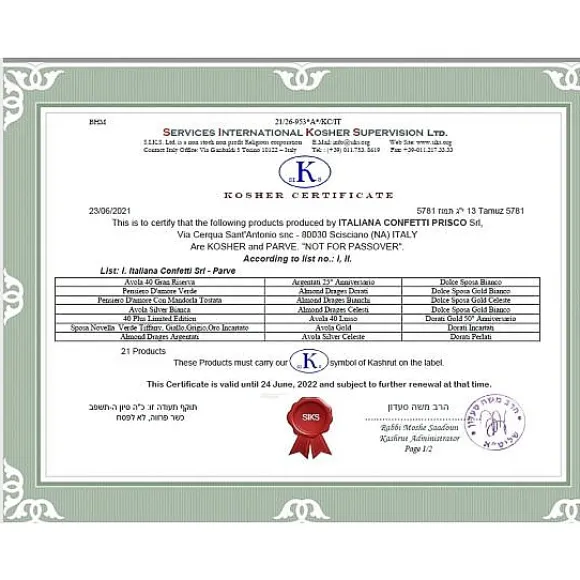 1 Kilo De Dragees Blanc Au Chocolat