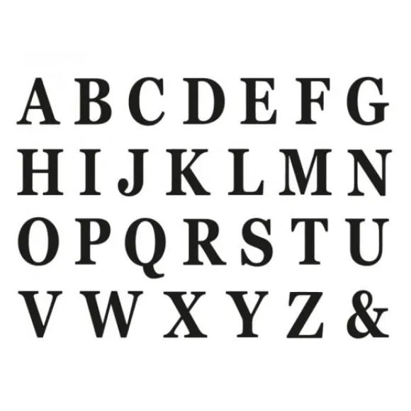 48 Lettres Adh Sives Noires En Carton