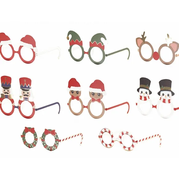 8 Lunettes Décoratives De Noel Porter