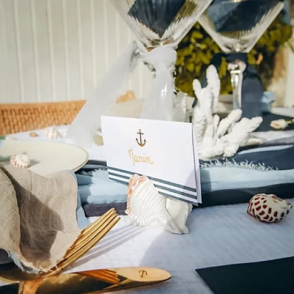 2 Marque Places Coquillage Iris S