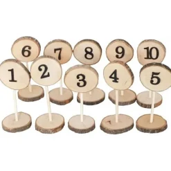 10 Marque Tables Rondins De Bois Avec Chiffre