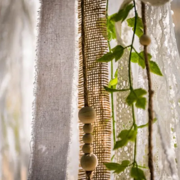 12 Perles En Bois Naturel