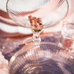 24 Petites Perles De Bois Rose Gold