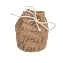 4 Pochons En Jute Naturel