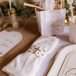 10 Ronds De Serviette Purete Blanc