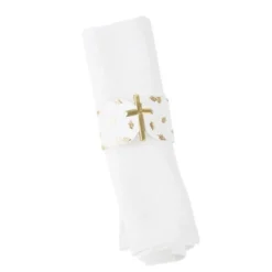 10 Ronds De Serviette Purete Blanc