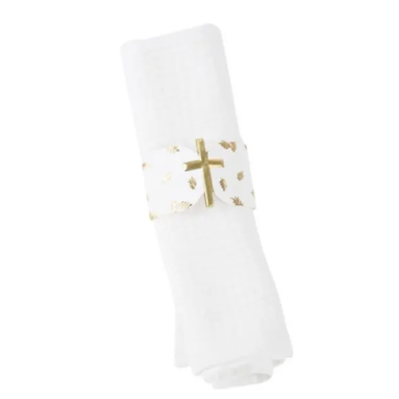 10 Ronds De Serviette Purete Blanc