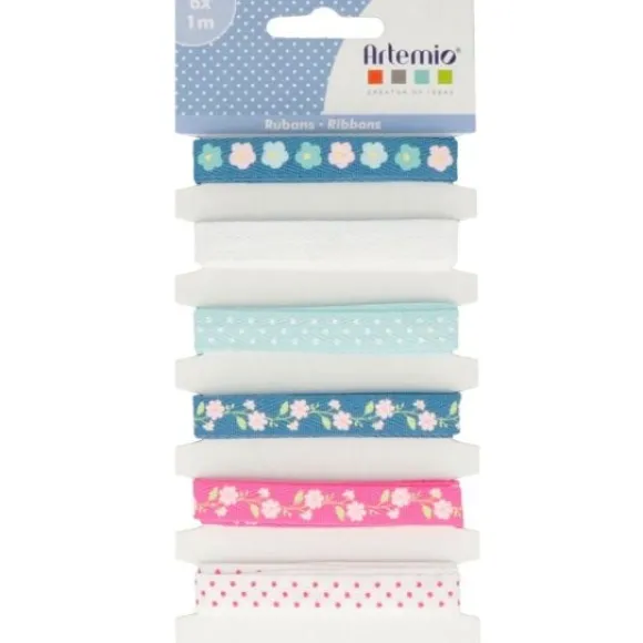 6 Rubans Imprim S Artemio Fleurs