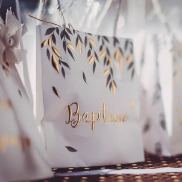 6 Sacs Cadeaux Bapt Me Vegetal