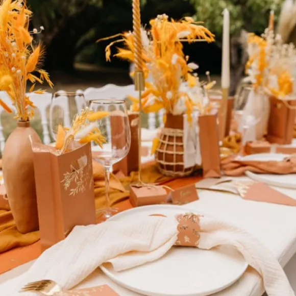 4 Serviettes De Table En Gaze De Coton Ivoire