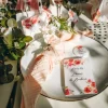 4 Serviettes De Table En Gaze De Coton Vieux Rose