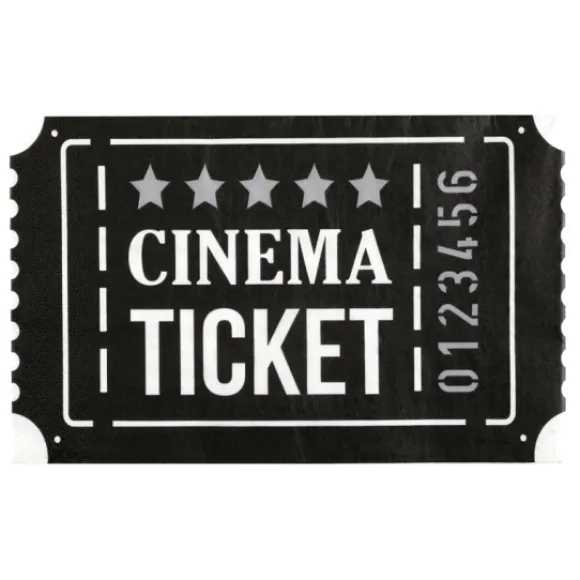 20 Serviettes En Papier Th Me Cin Ma 40 X 33 Cm