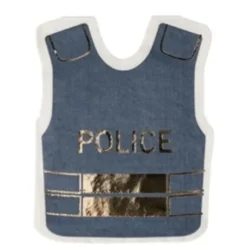 16 Serviettes En Papier Theme Police