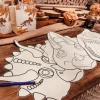 3 Sets De Table Anniversaire Dinosaure A Colorier