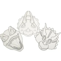 3 Sets De Table Anniversaire Dinosaure A Colorier